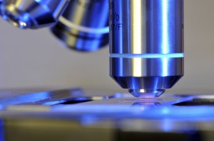 Close-up of microscope