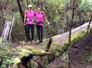 Sarah and Jemma run Bibbulmun for cancer research in Australia