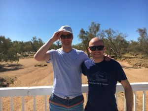 Dan and Ferg take on the Larapinta trail for Australian cancer research