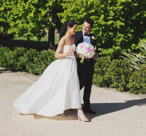 Maddie and Tom support ACRF on their wedding day