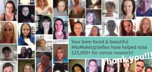 #NoMakeUpSelfie campaign for cancer research