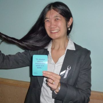 Melanie clips her plait to raise funds