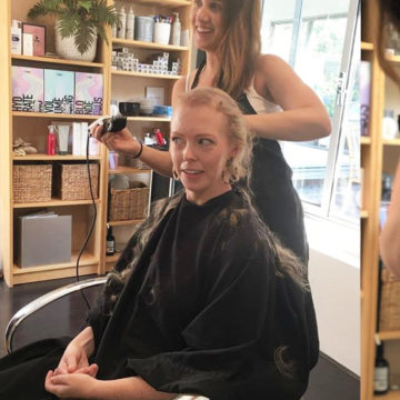 Libby Cuts her Locks for Cancer Research